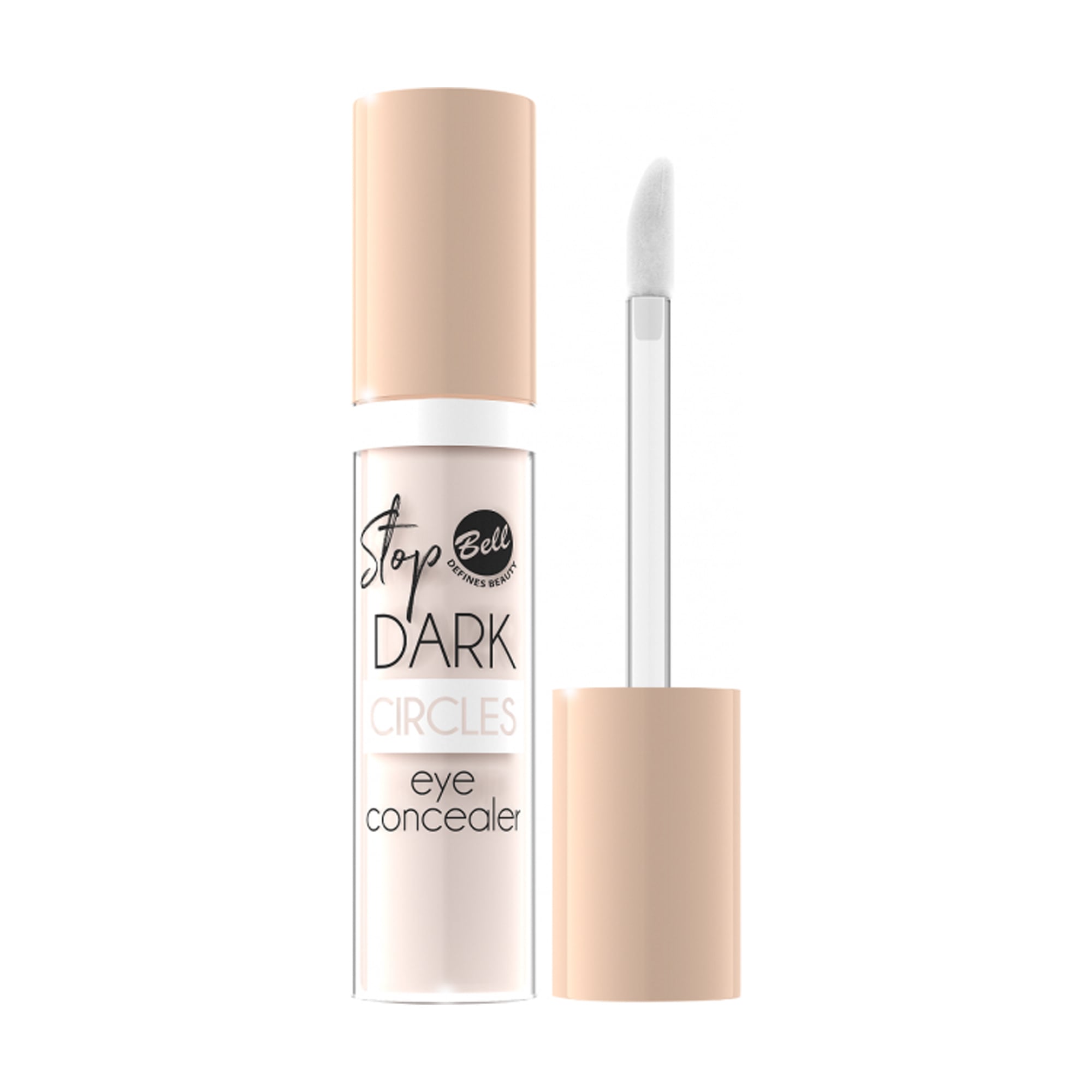 Освітлювальний консилер для шкіри навколо очей Bell Stop Dark Circles Eye Concealer 01 Soft Porcelain, 6.5 г